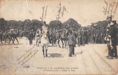 Versailles Visite De Alphonse Xiii A  Paris Dans Le Parc à Versailles