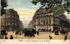 Paris 1e Place de l'Opera rue de la Paix à Paris 1er