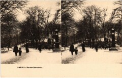 Paris Vue Stereo Buttes Chaumont