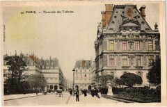 Paris 1e traversee des Tuileries à Paris 1er
