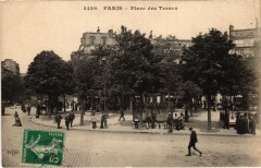 Carte postale ancienne Place des Ternes
                                                                     à Paris 8e
                                