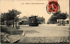 Carte postale ancienne Porte de Saint-Cloud
                                                                     à Paris 16e
                                
