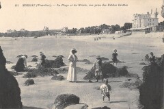 Morgat La Plage Et Hotels Vue Prise Des Petites Grottes