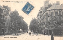 Nantes Boulevard Victor Hugo Pris De La Place De La Republique à Nantes