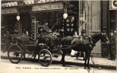 Paris Les femmes cocher Mme Dufaut Transport