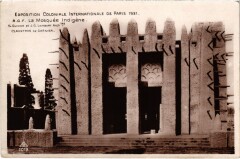 Paris Expo Coloniale 1931 Mosquee Indigene