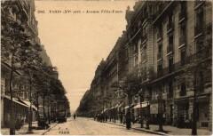 Carte postale ancienne Avenue Félix-Faure
                                                                     à Paris 15e
                                
