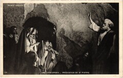 Paris 9e Musee Grevin les catacombes Predication de Saint-Pierre à Paris 9e