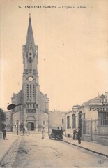 Enghien Les Bains Eglise Et Poste à Enghien-les-Bains