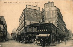 Passy - Rue de la Tour et rue Vineuse à Paris 16e