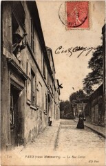 Carte postale ancienne Vieux Montmartre - La Rue Cortot
                                                                     à Paris 18e
                                
