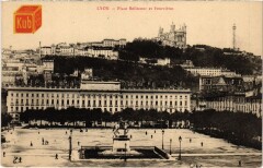 Lyon Place Bellecour et Fourvieres