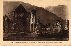 Saint-Jean-D'Aulph ruine de l'Abbaye