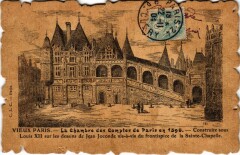 Carte postale ancienne Vieux Paris Chambre des Comptes
                                
