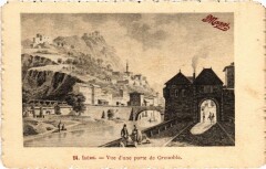 Grenoble Vue d'une porte à Grenoble