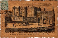 Vieux Paris La Bastille Porte Saint-Antoine
