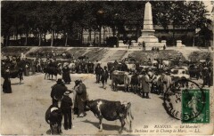 Rennes Marche aux bestiaux sur le Champ de Mars à Rennes