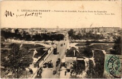 Carte postale ancienne Panorama de Levallois, Vue de la Porte de Courcelles
                                                                     à Paris 17e
                                