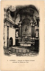 Paris 6e Carmes interieur de l'Eglise