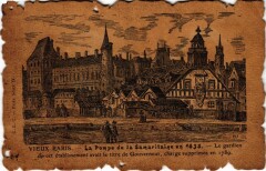 Carte postale ancienne Vieux Paris Pompe de la Samaritaine
                                