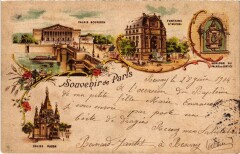 Souvenir de Paris Litho