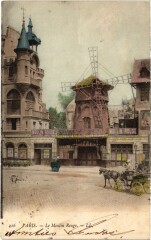 Carte postale ancienne Le Moulin Rouge (Place Blanche)
                                                                     à Paris 9e
                                