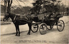 Paris Les femmes cocher Mlle Vilain Transport