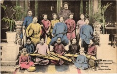 Marseille Exposition Coloniale - Musique Cochinchinoise à Marseille