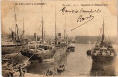 Marseille Paquebots en Debarquement Le Liban avant le Catastrophe à Marseille