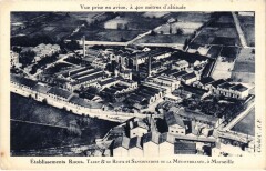 Marseille Etablissements Rocca - Vue prise en Avion à Marseille
