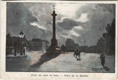 Paris 4e Place de la Bastille Colonne de Juillet