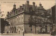 Carte postale ancienne Mairie du XIIIe Arrondissement
                                                                     à Paris 13e
                                