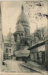 Carte postale ancienne Rue de la Barre à Montmartre
																	 à Paris 18e
								
