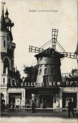 Carte postale ancienne Le Moulin Rouge
                                                                     à Paris 18e
                                