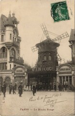 Paris 18e Montmartre Le Moulin Rouge
