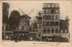 Carte postale ancienne Le Moulin-Rouge
                                                                     à Paris 18e
                                