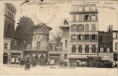 Carte postale ancienne Le Moulin-Rouge
                                                                     à Paris 18e
                                