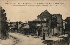 Carte postale ancienne Vieux Montmartre - Rue de l'Abreuvoir
                                                                     à Paris 18e
                                