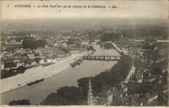 Auxerre Le Pont Paul-Bert vu du Sommet de la Cathedrale à Auxerre