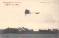 Meeting Aviation Baie De Seine Trouville Le Havre 1910 Leblanc Sur Monopl