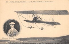 Quinzaine D'Aviation Le Havre Trouville Deauville Mignot Sur Biplan Somme à Deauville