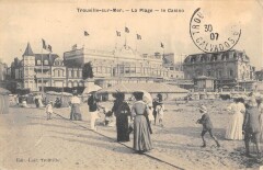Trouville Sur Mer La Plage Le Casino - Scene De Plage - Mer à Trouville-sur-Mer
