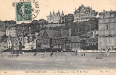 Trouville Sur Mer Les Chalets Vue Prise De La Plage à Trouville-sur-Mer