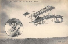Aviation Martinet Sur Biplan H.farman