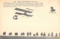Aviation Biplan Cockburn En Plein Vol