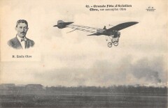 Aviation Grande Fete D'Aviation Emile Obre Sur Monoplan Obre