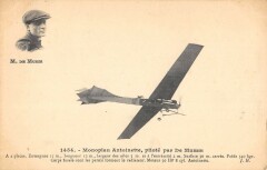 Aviation Monoplan Antoinette Pilote Par De Mumm