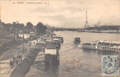Carte postale ancienne La Seine à Auteuil
                                                                     à Paris 16e
                                