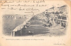 Trouville Sur Mer La Promenade De La Plage Et Le Casino - Scene De Plage à Trouville-sur-Mer