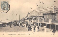 Trouville Sur Merla Promenade De La Plage Et Casino à Trouville-sur-Mer